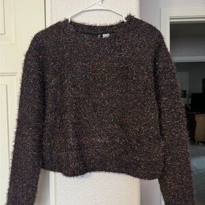 Multicolor sparkly black Sweater